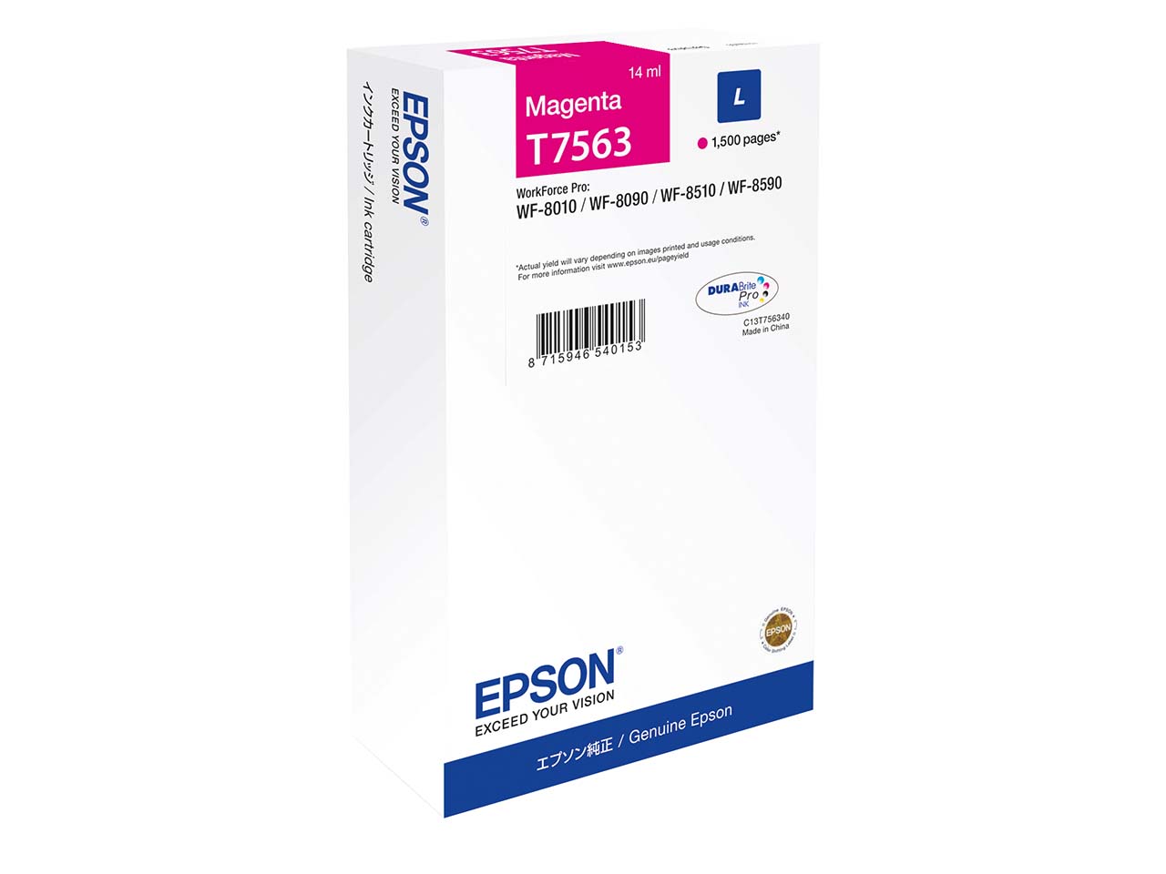 Epson Tintenpatrone T7563 magenta