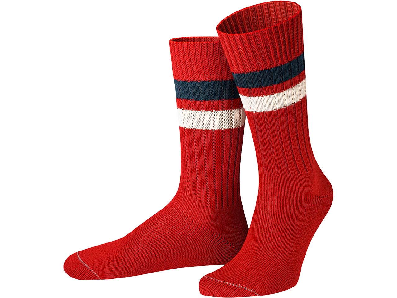 VON JUNGFELD Bio-Socken "Cambridge", zieglrot, Gr. 39/42