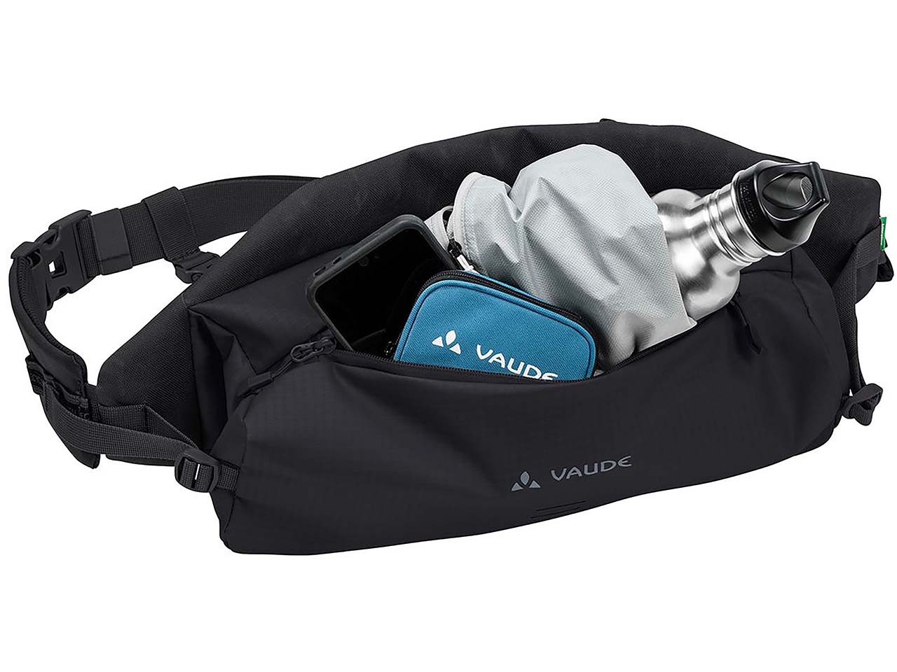 VAUDE Cross-Body-Tasche "CityCross 6" mit Volumenerweiterung, black