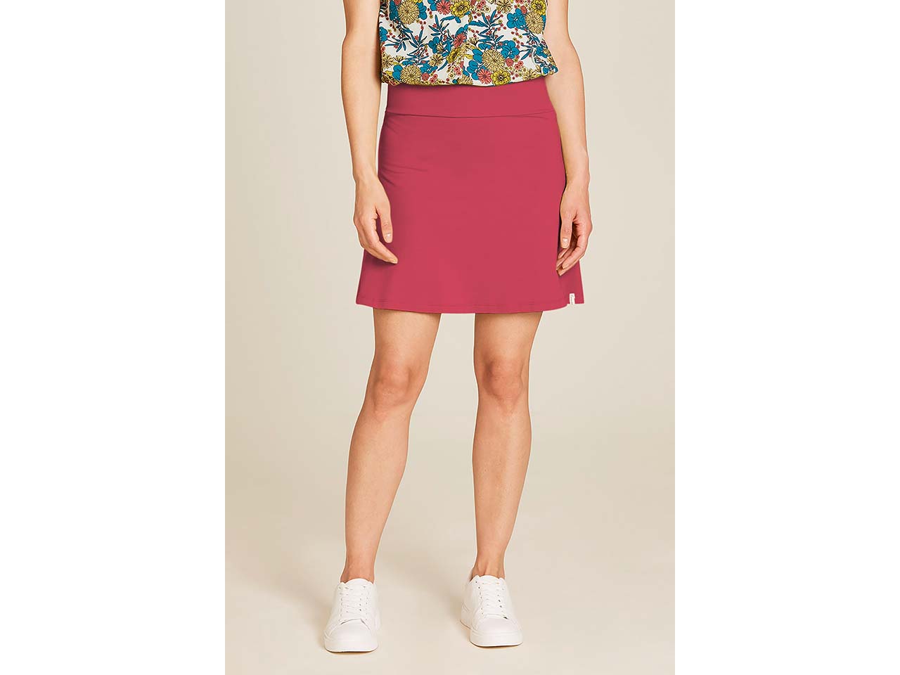 tranquillo Bio-Damen-Mini-Rock mit Kellerfalten, anemone, Gr. S