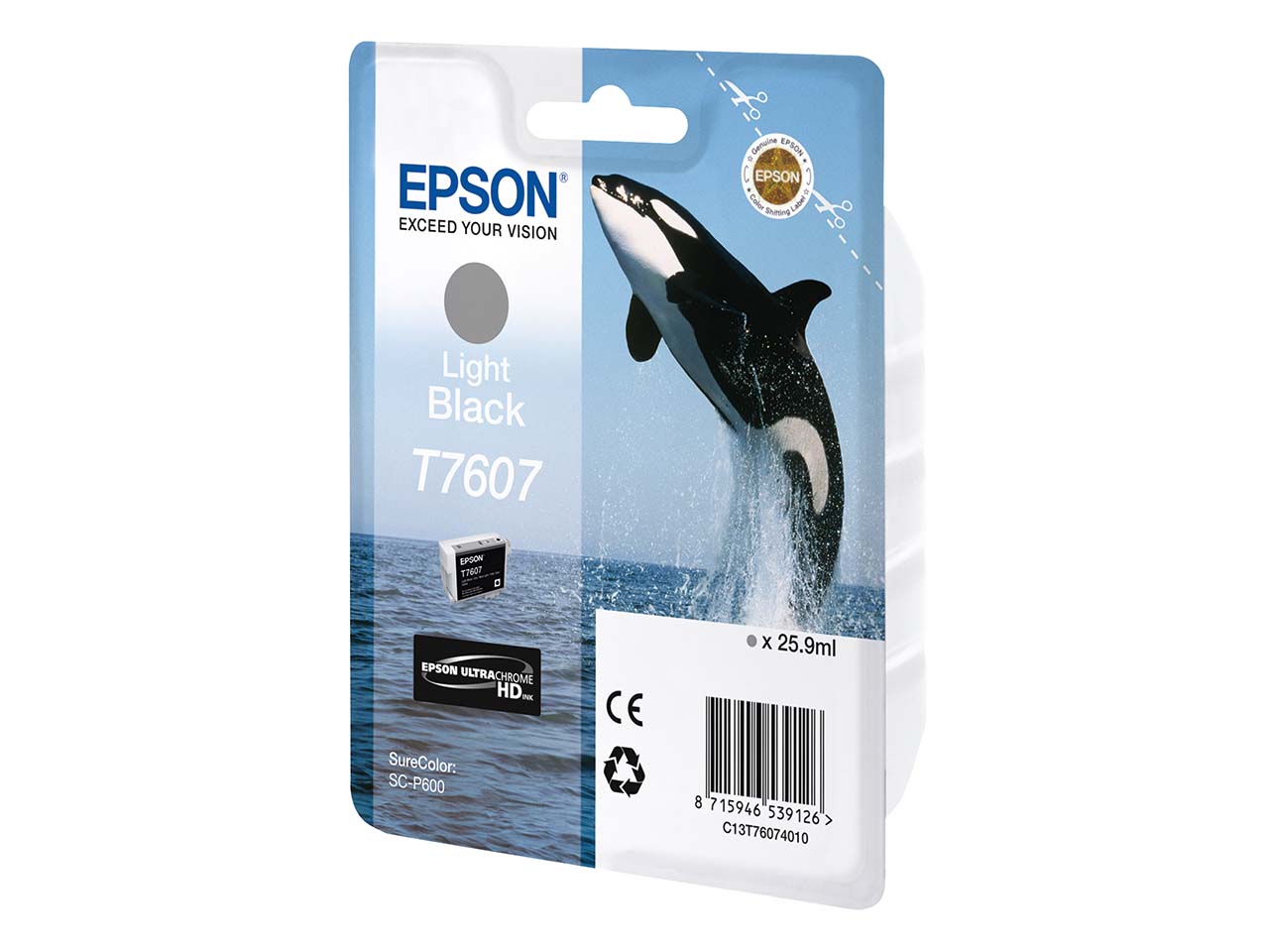 Epson Tintenpatrone T7607 schwarz