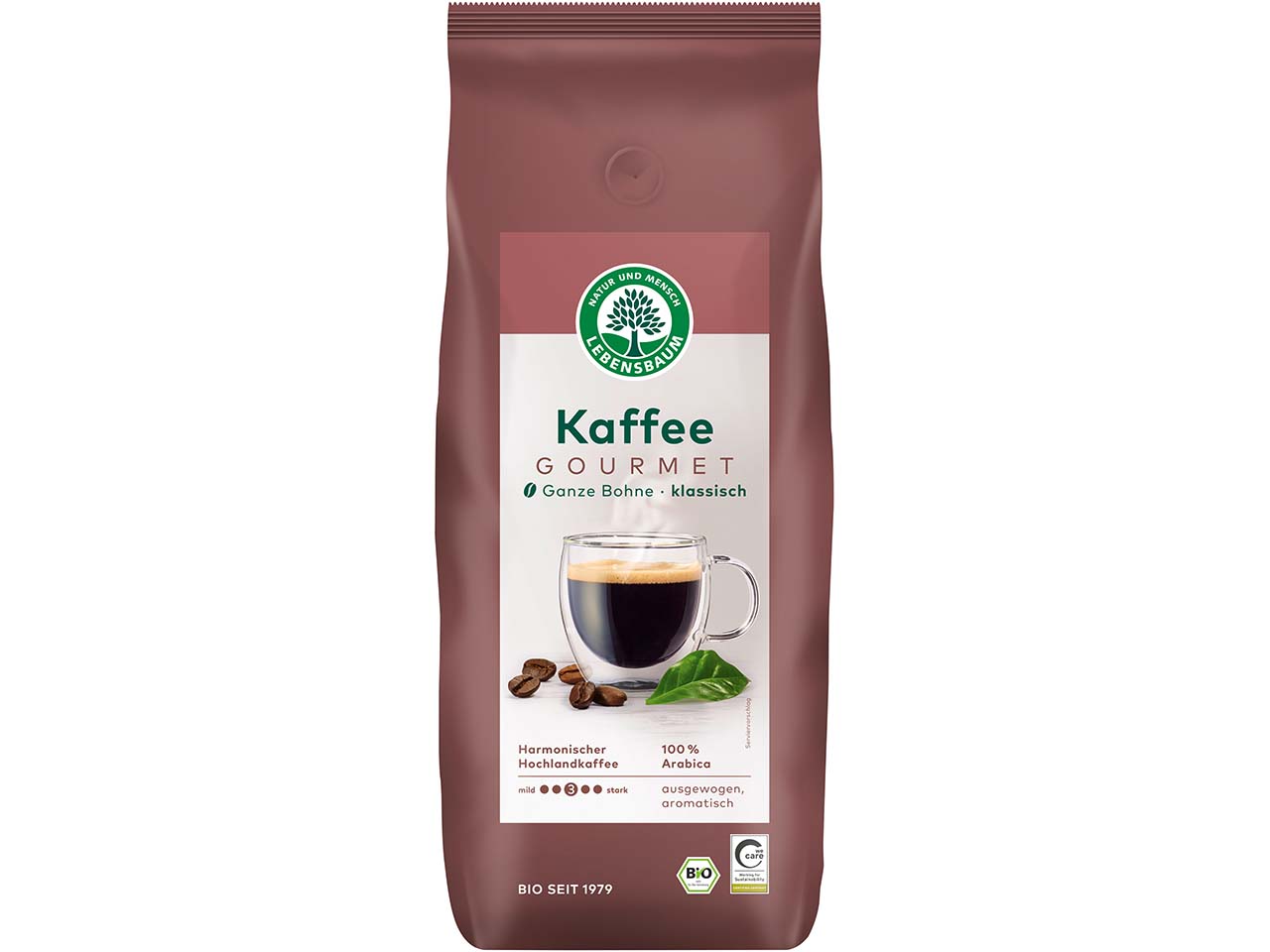 LEBENSBAUM Bio-Kaffee "Gourmet" ganze Bohnen, 1 kg