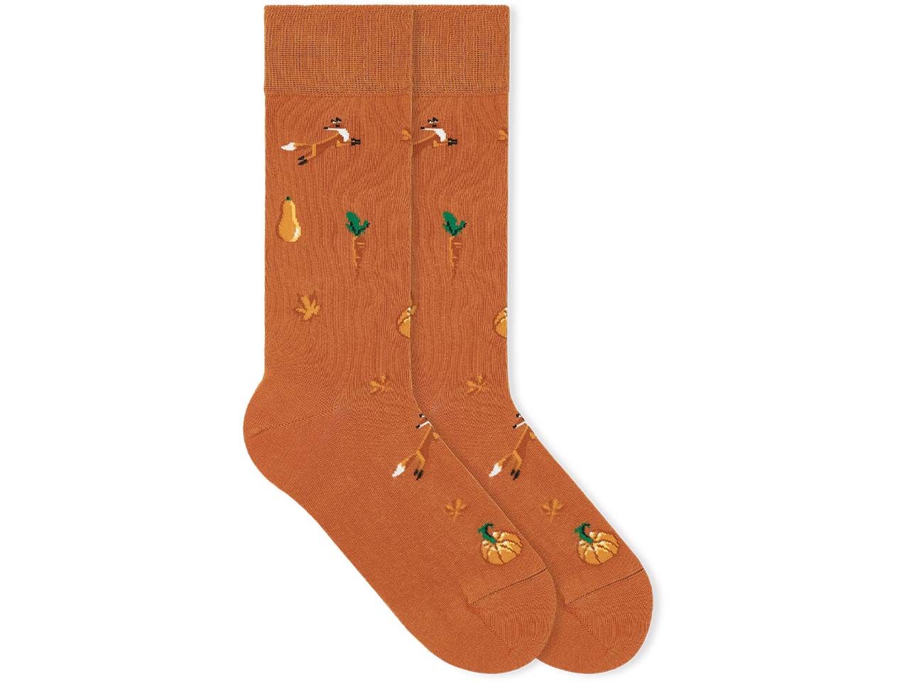 VON JUNGFELD Bio-Socken 'Acre', burnt orange, Gr. 43/46