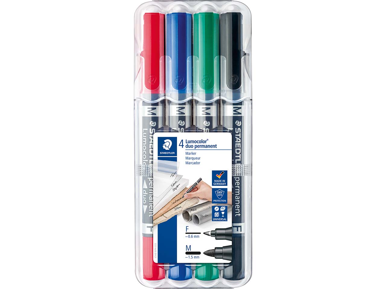 STAEDTLER Universalstift 'Lumocolor duo' sortiert in Box