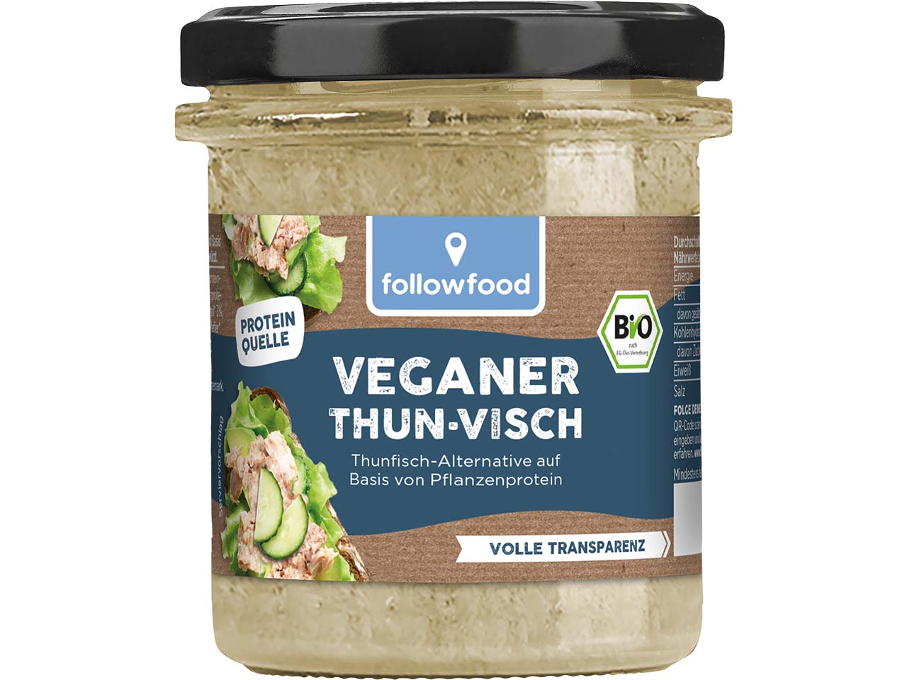 followfood Veganer ThunVisch in Öl, 180 g