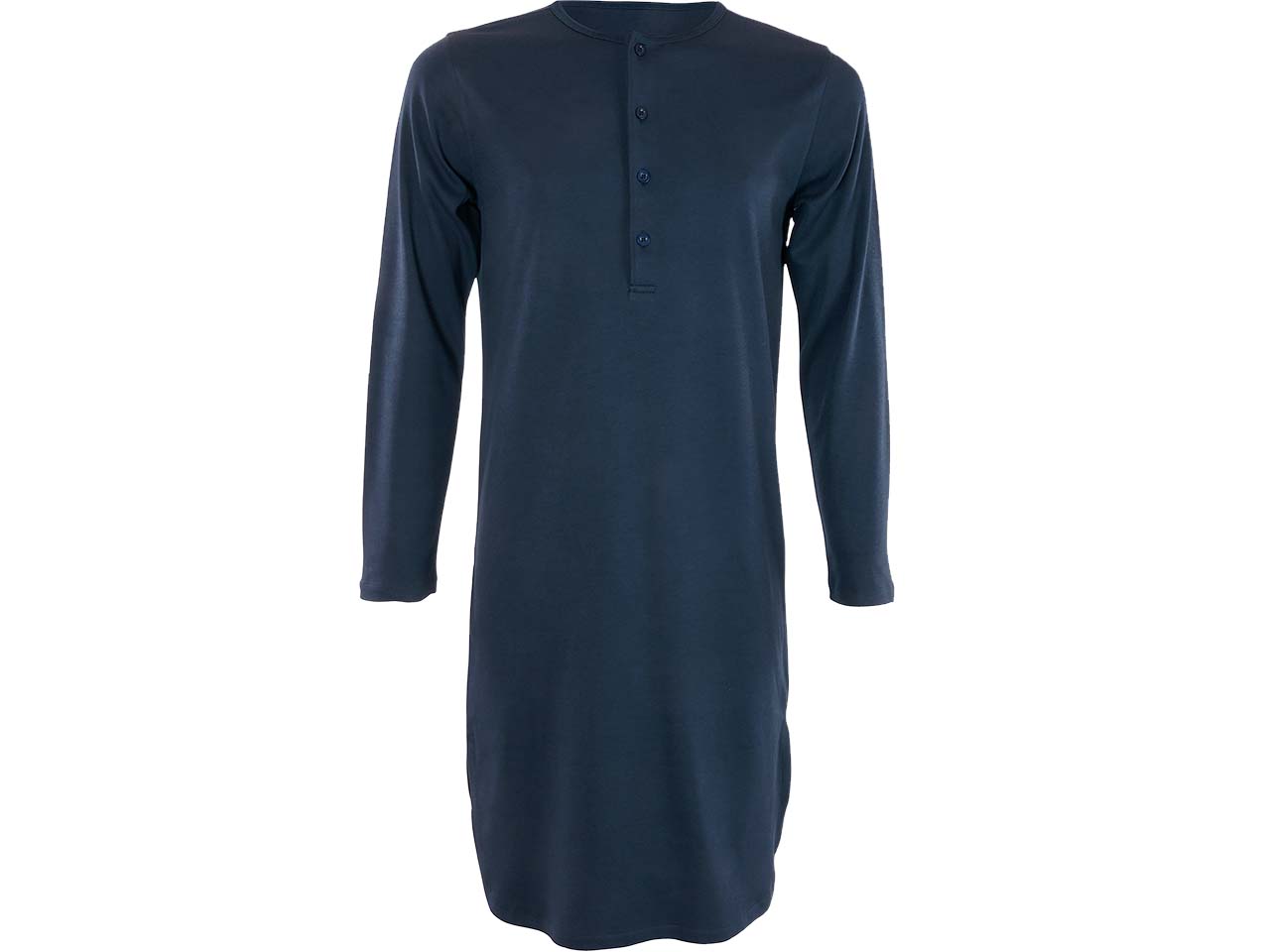 Living Crafts Bio-Unisex-Nachthemd "Dominique" dark navy, Gr. L