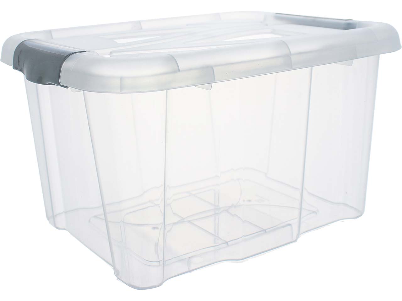 Aufbewahrungsbox "HAMBURG" mit Deckel, transparent, 17 l