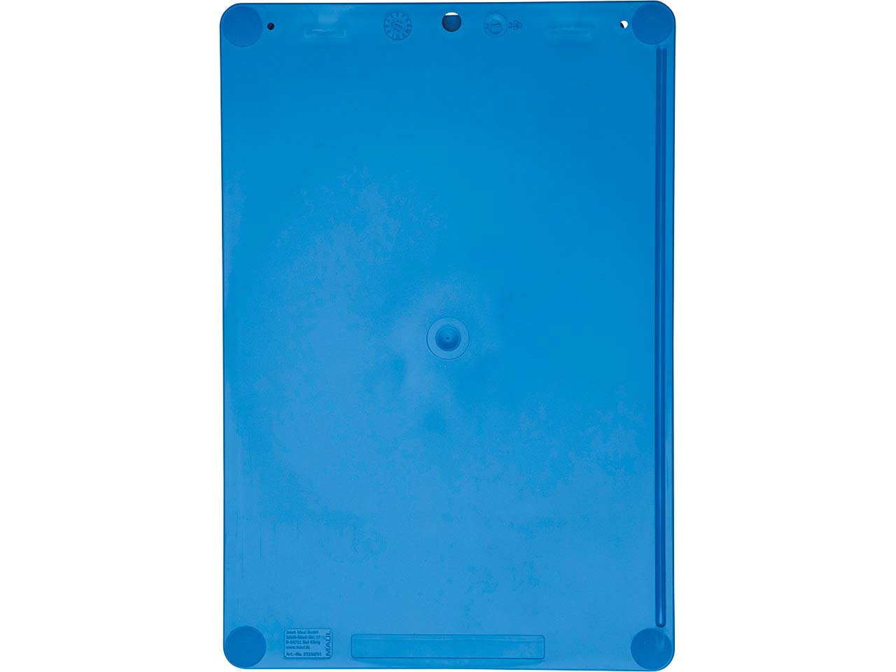 MAUL Klemmbrett "MAULgo" DIN A4 aus Recycling-Kunststoff, blau