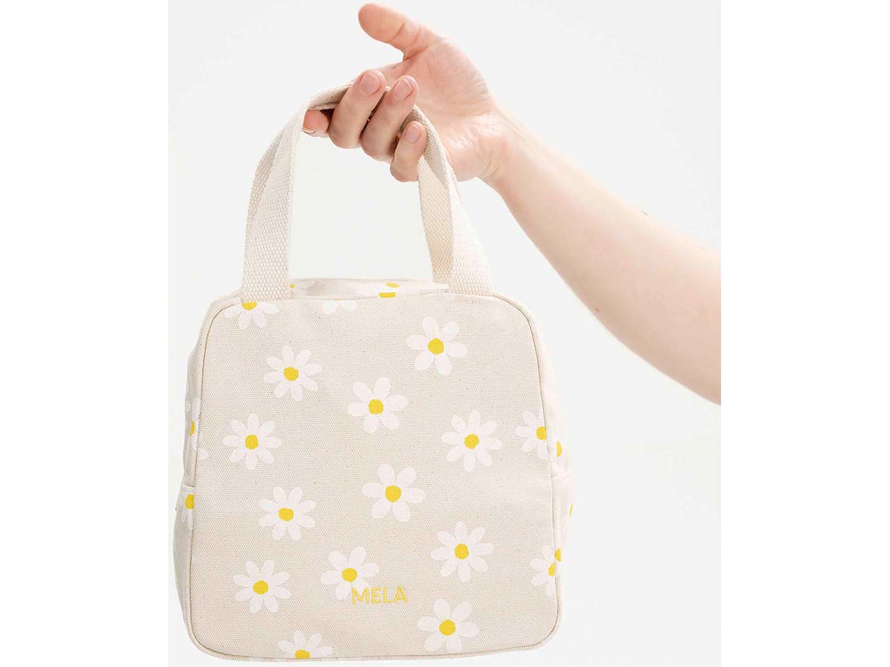 MELA Bio-Organizer-Tasche "JASMEET" 4,5 l, greige/daisy print