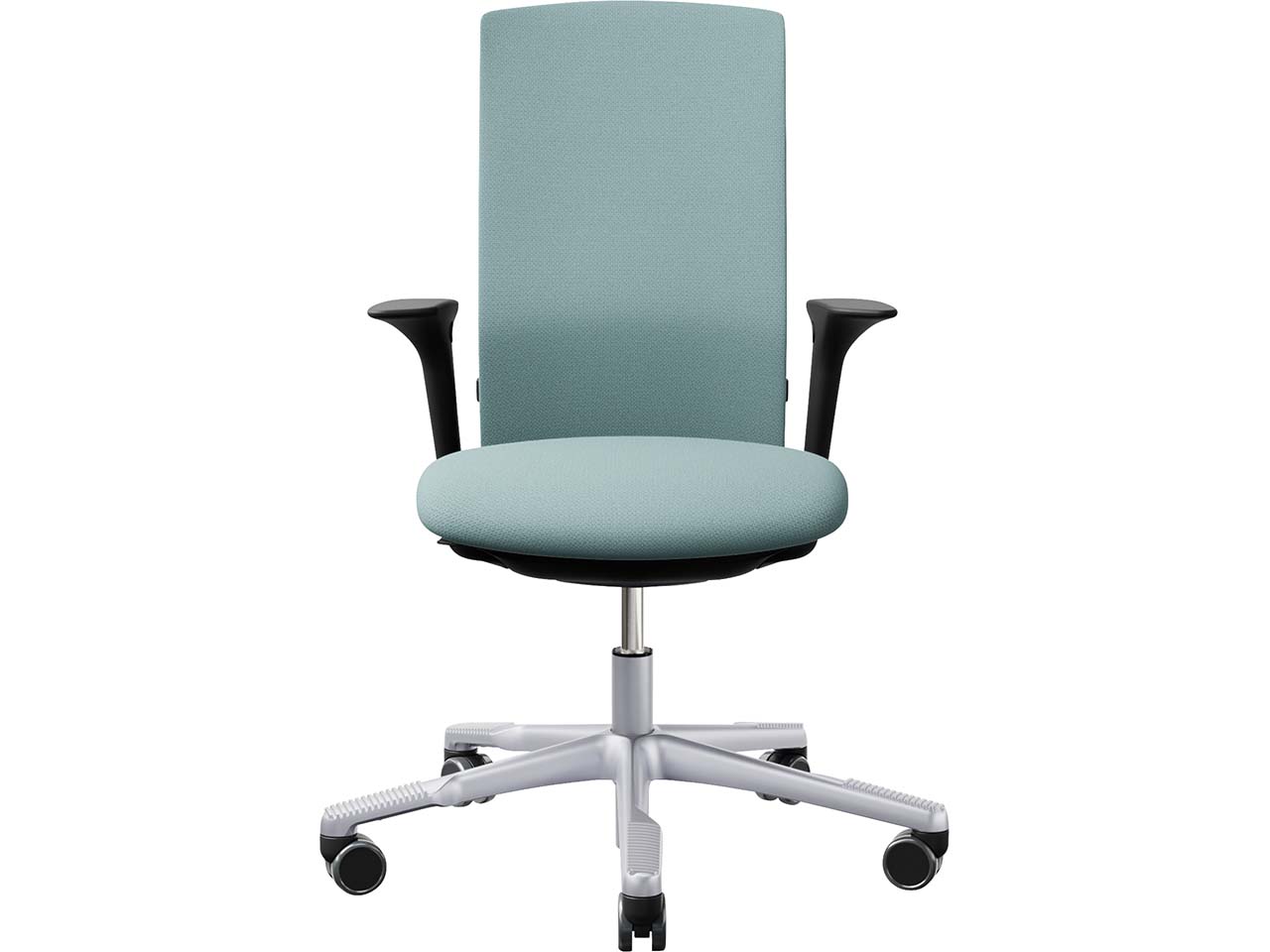 HAG Bürodrehstuhl "Futu 1200-S" mit AL, Gestell: silber, Stoff: "FutuKnit" Frost