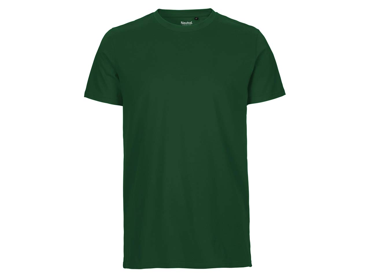 Neutral Bio-Herren-T-Shirt mit Rundhalsausschnitt, bottle green, Gr. L