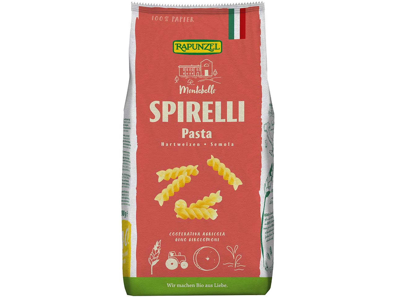 RAPUNZEL Bio-Spirelli "Semola", 500 g