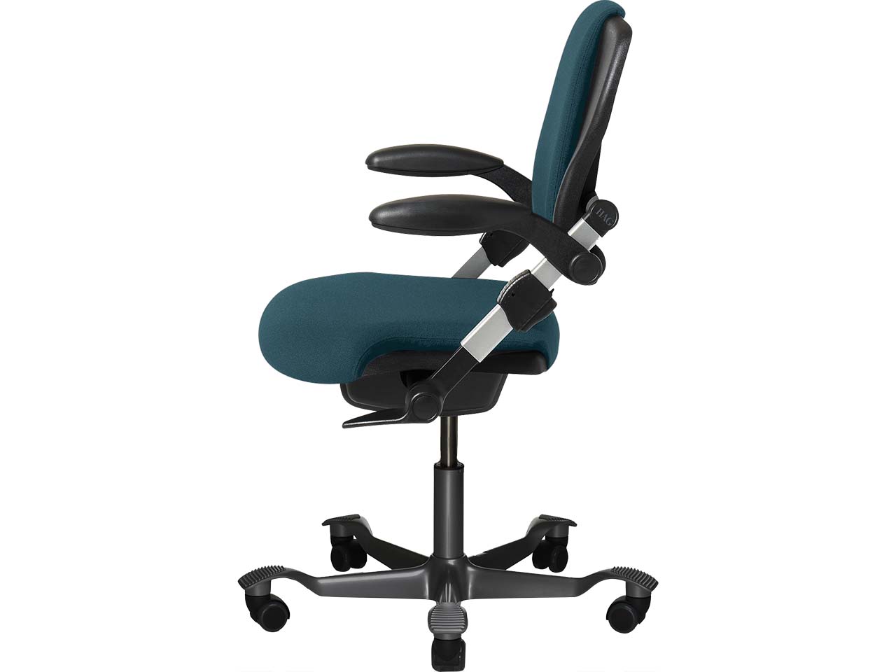 HAG Bürodrehstuhl "H03 340" Gestell: silber, Stoff: Cura blue