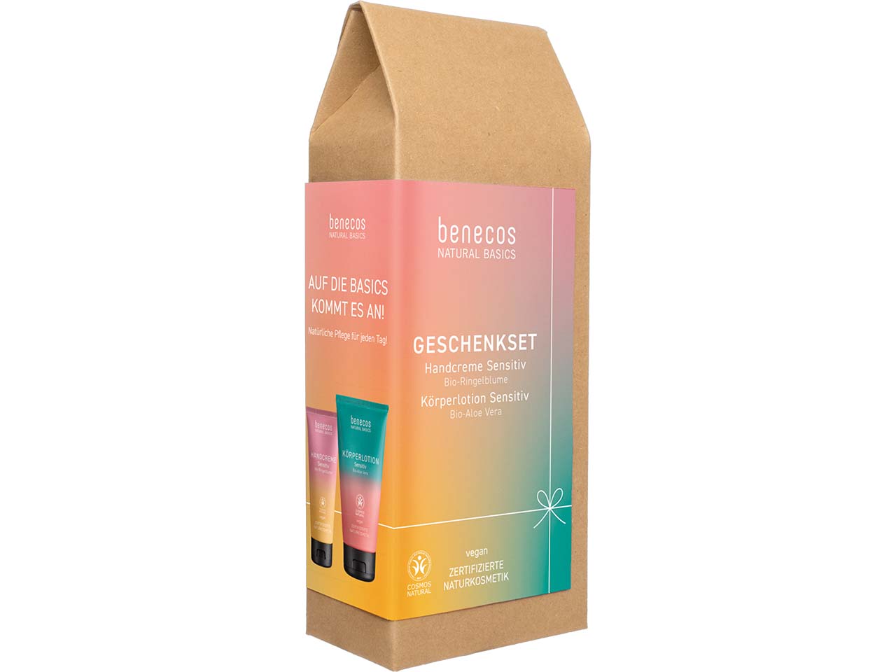benecos Bio-Geschenkset "Sensitiv" mit Handcreme und Körperlotion