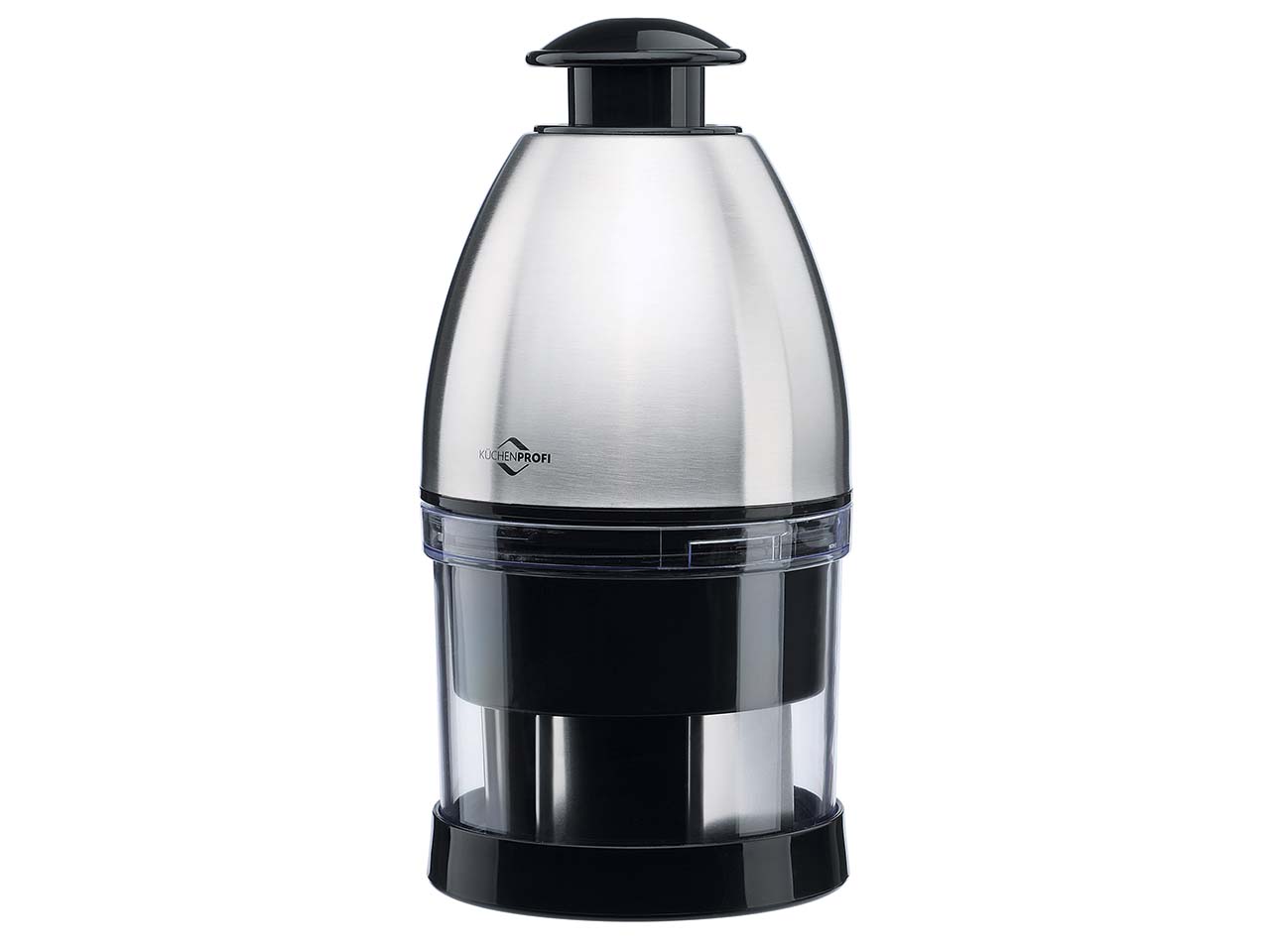 Zwiebelhacker "FIX" mit Hackschale und Abstreifer, aus Kunststoff und Edelstahl