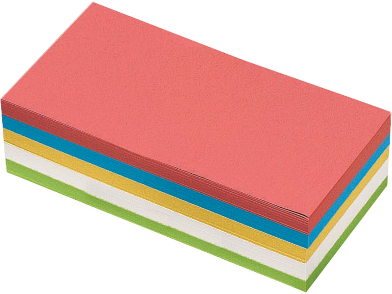 250 Blatt Moderatorenpapier Rechteck 10x20 (farbig sortiert)