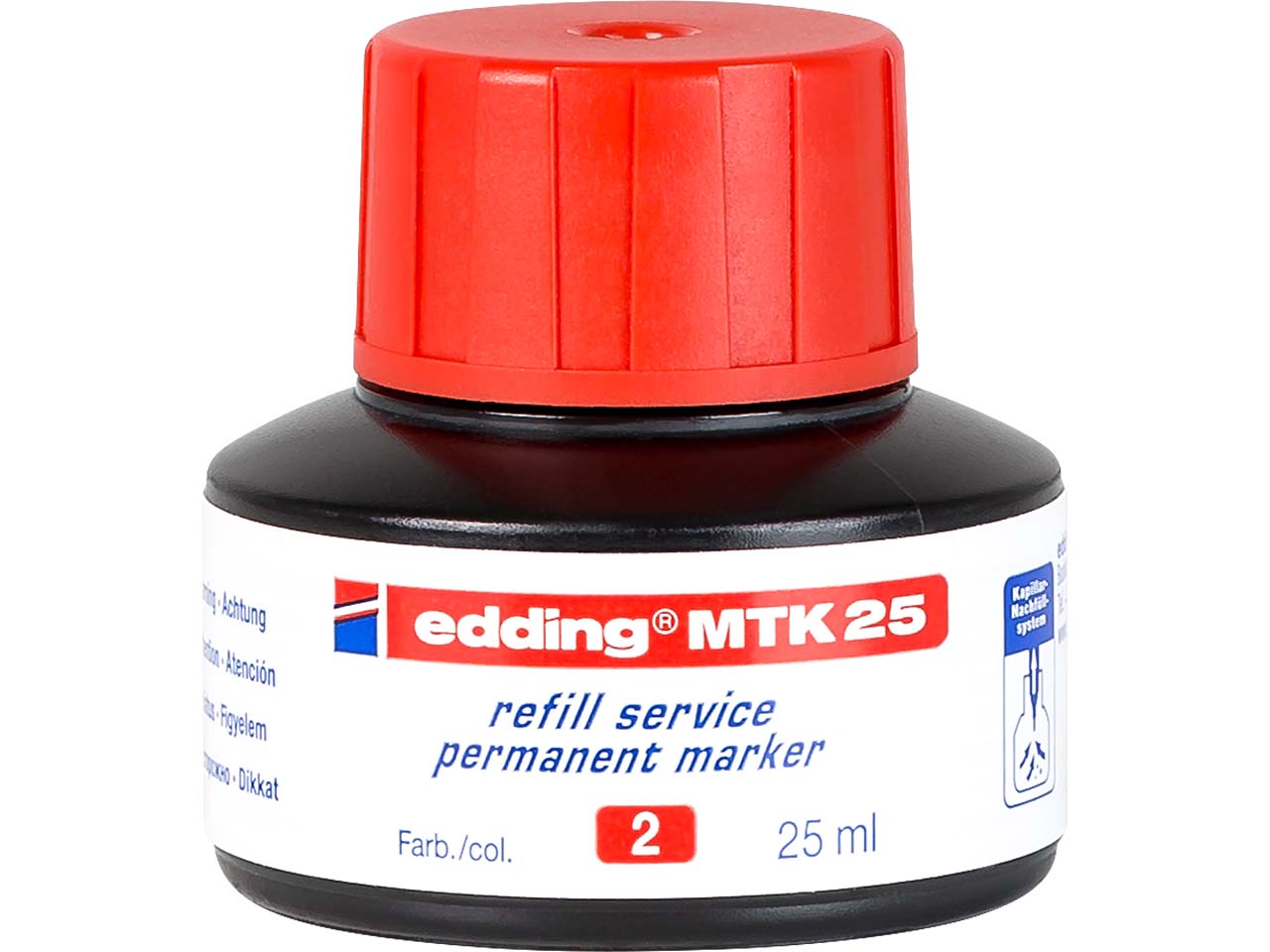 edding Nachfülltinte "MTK 25" für Permanentmarker, rot