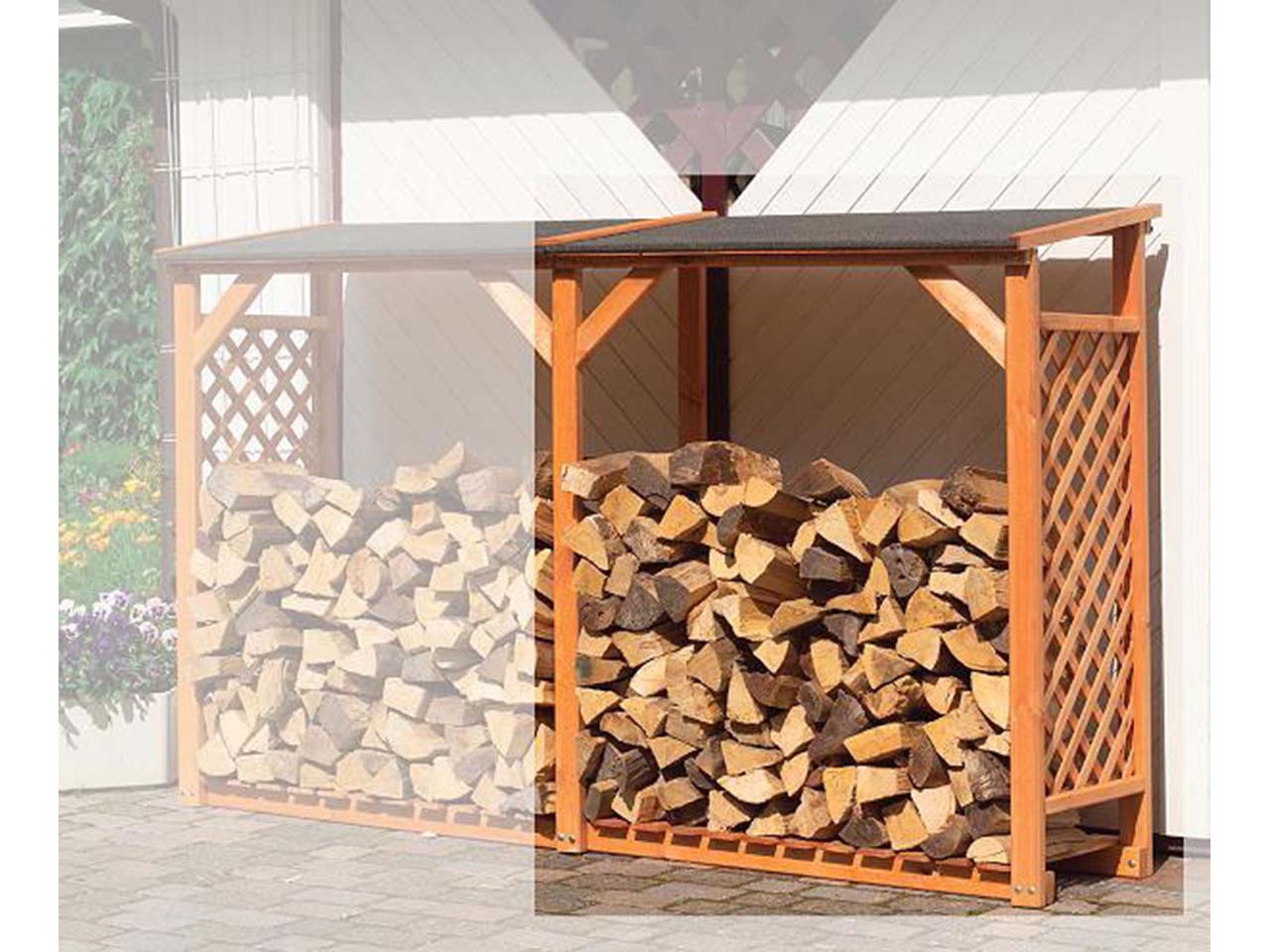 Erweiterung für Kaminholzregal "Speyer"
