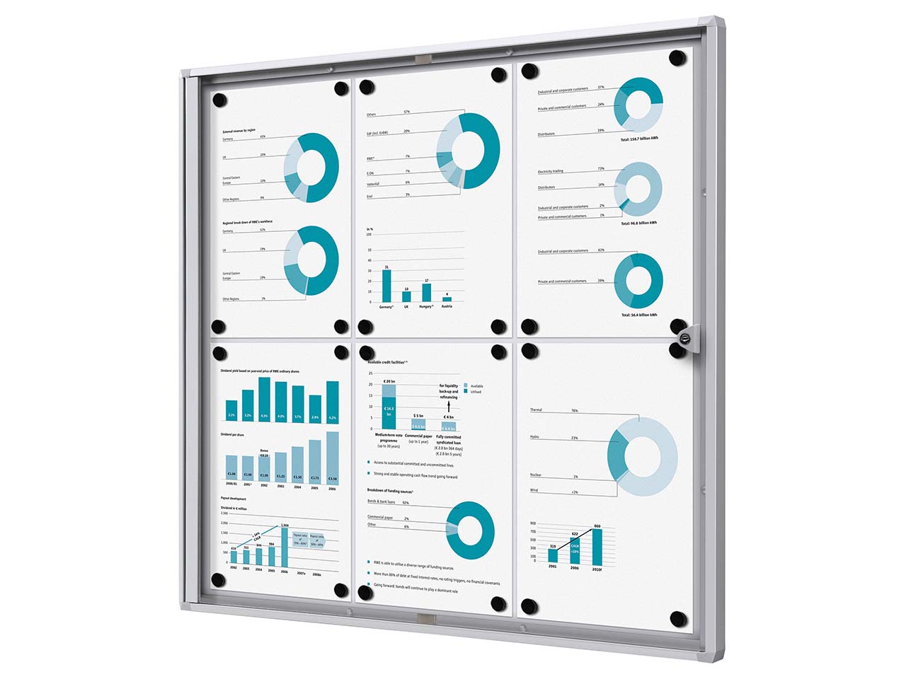 Schaukasten "Frank" B1 zertifiziert 6 x DIN A4