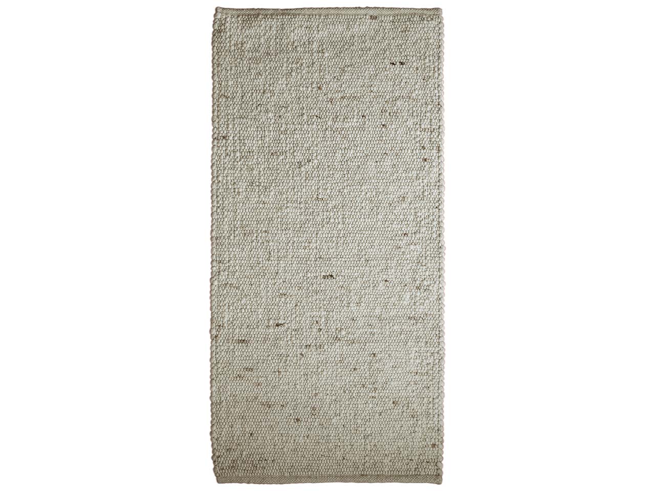 Schurwollteppich "Garmisch" 70 x 140 cm, naturgrau-mittel