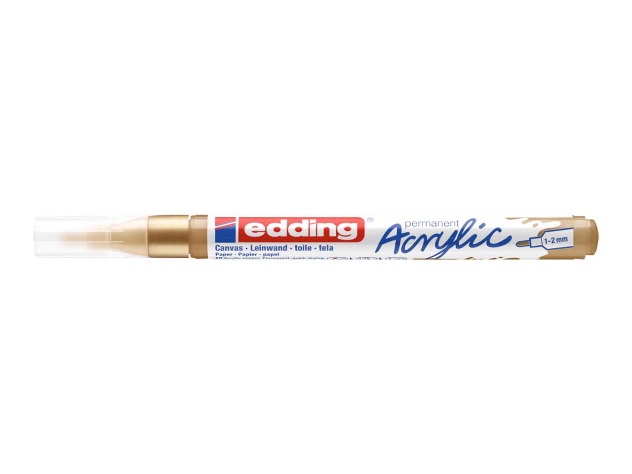 edding Acrylmarker "Acrylic 5300" Rundspitze fein, gold