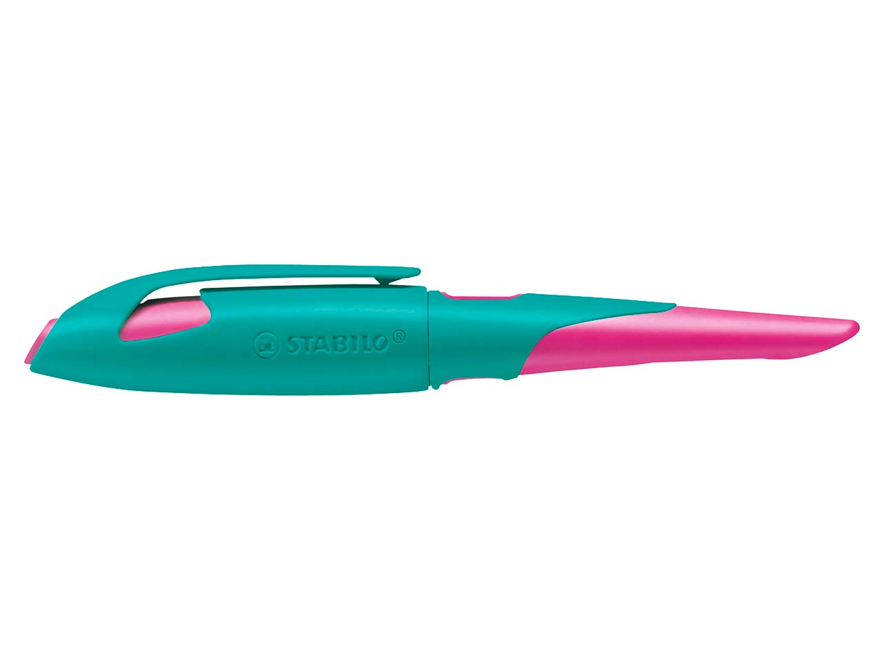 STABILO Schreiblernfüller 'EASYbirdy', Federstärke A, für Rechtshänder, türkis/neonpink