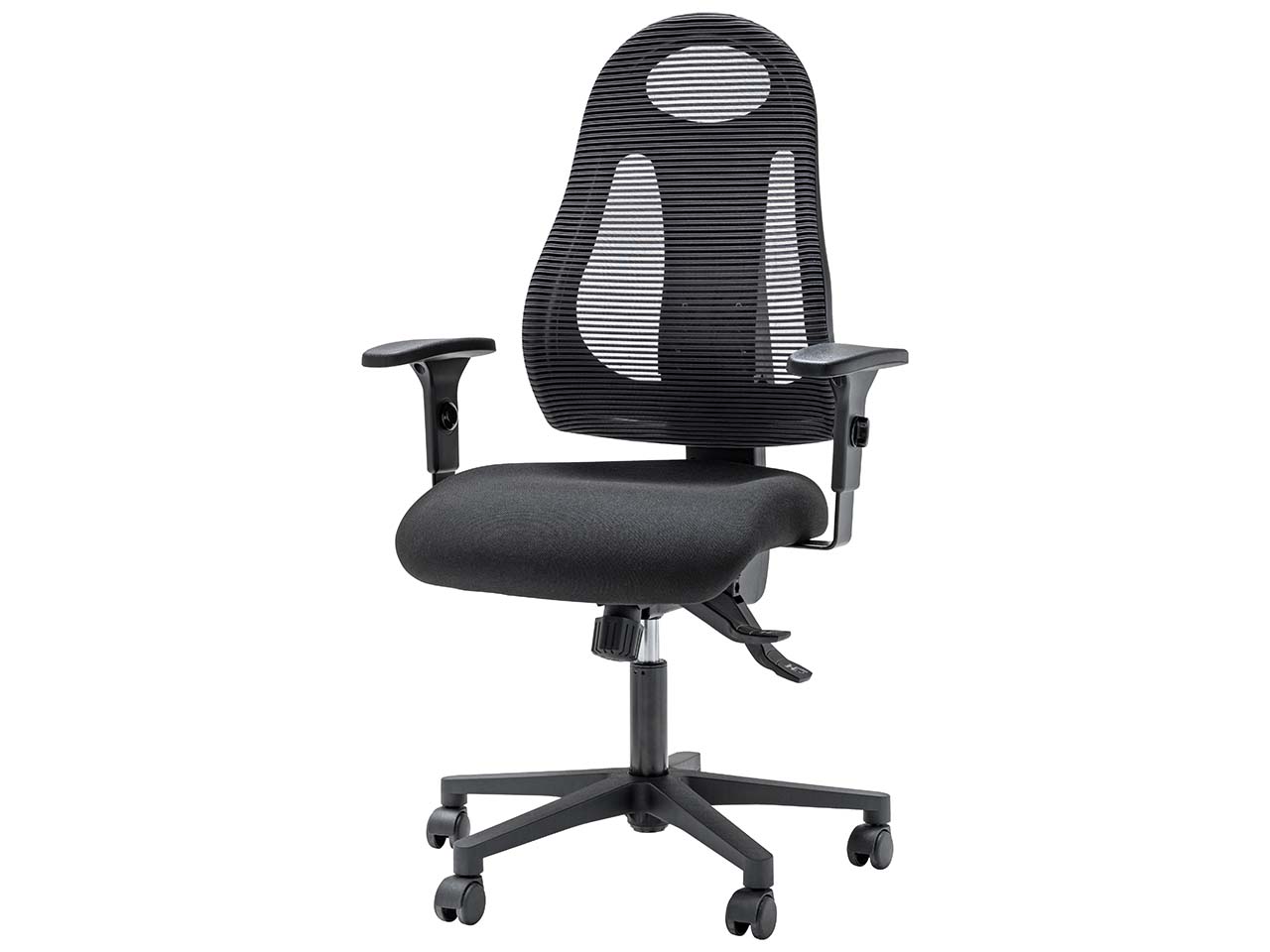 Topstar Bürodrehstuhl "Sitness Free Art black", Kunststofffußkreuz, mit Armlehnen