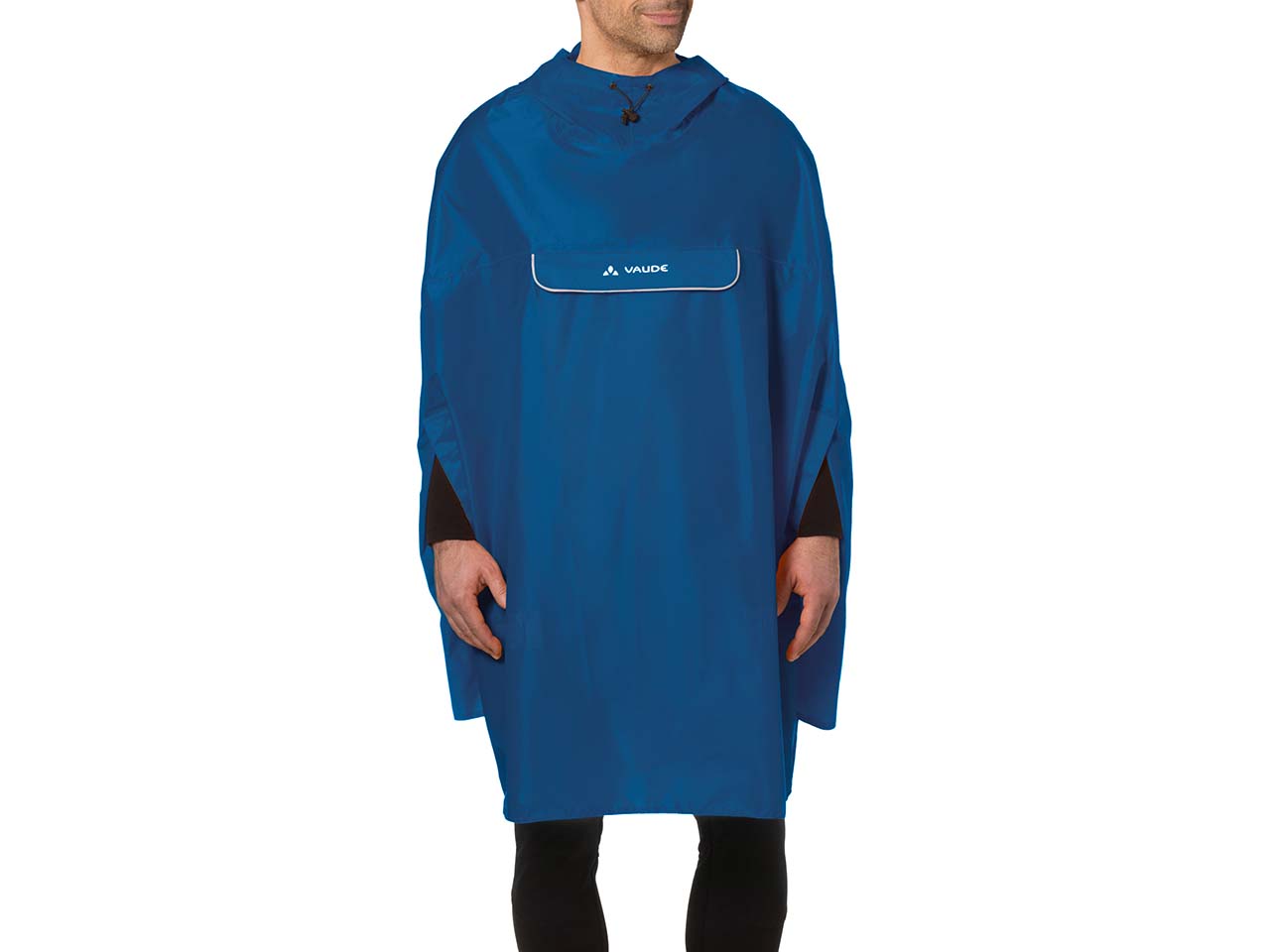 VAUDE Unisex-Regenponcho 'Valdipino', radiate blue, Gr. L