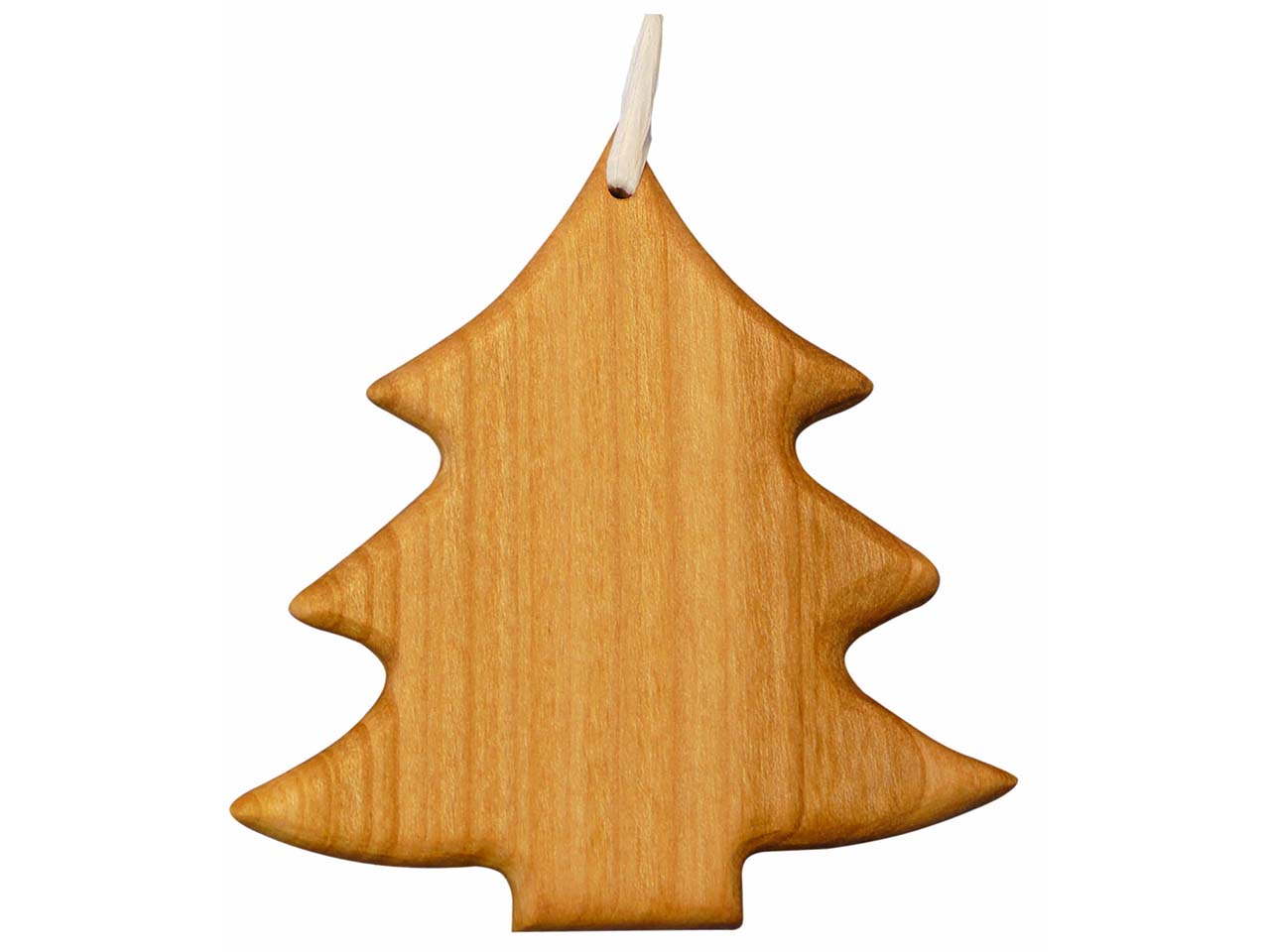Dekoanhänger "Tanne" aus Holz mit Aufhängungsfaden