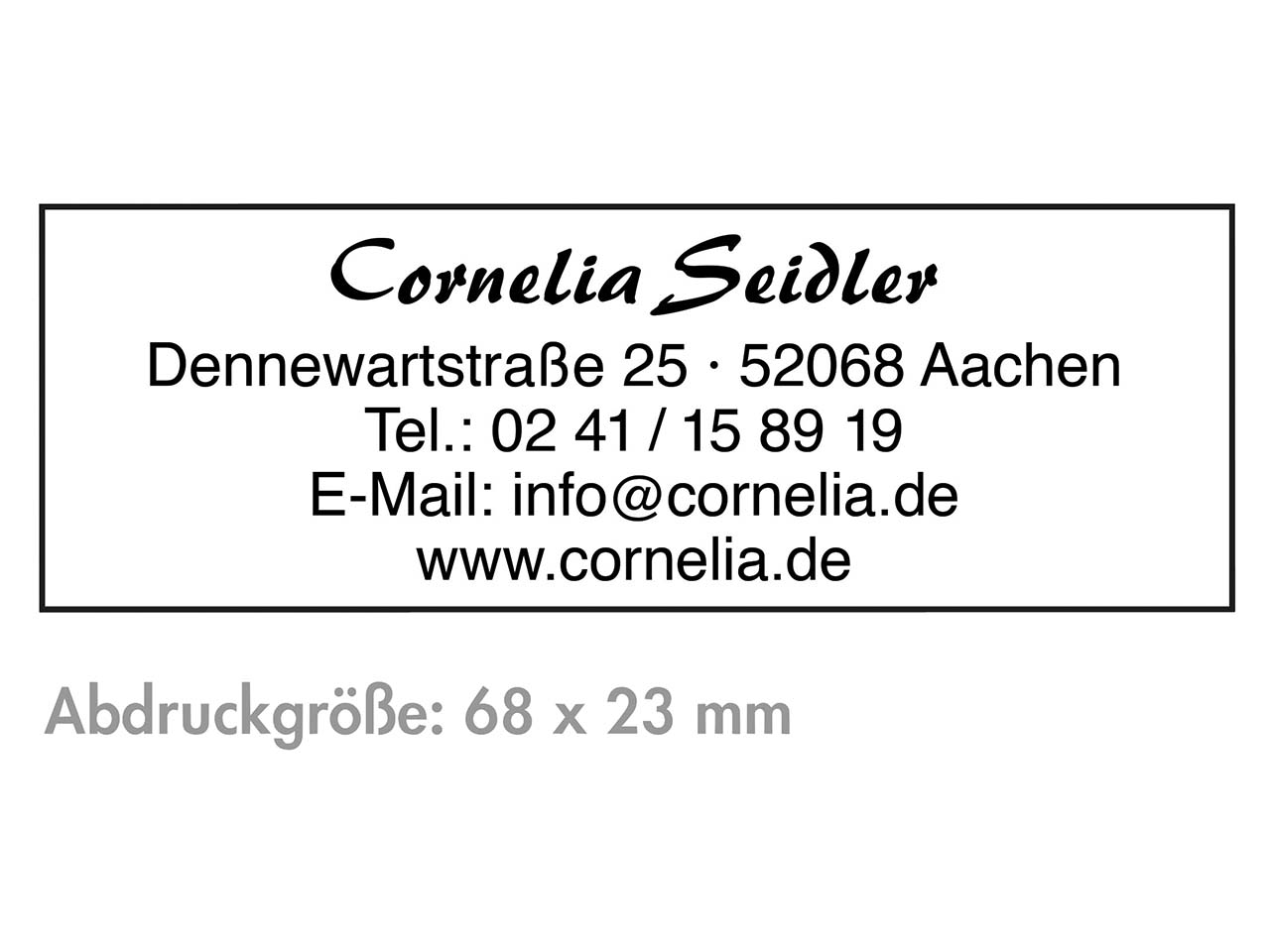 Ersatz-Stempelplatte für Trodat Stempel 6/4915