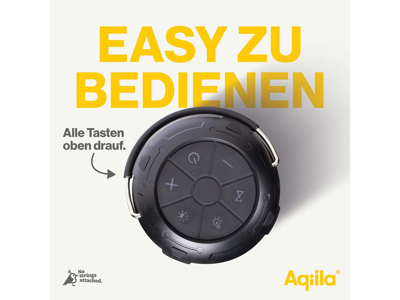 Aqiila 3-in-1 Powerbank , Laterne und Musikbox "Soundbird B10"