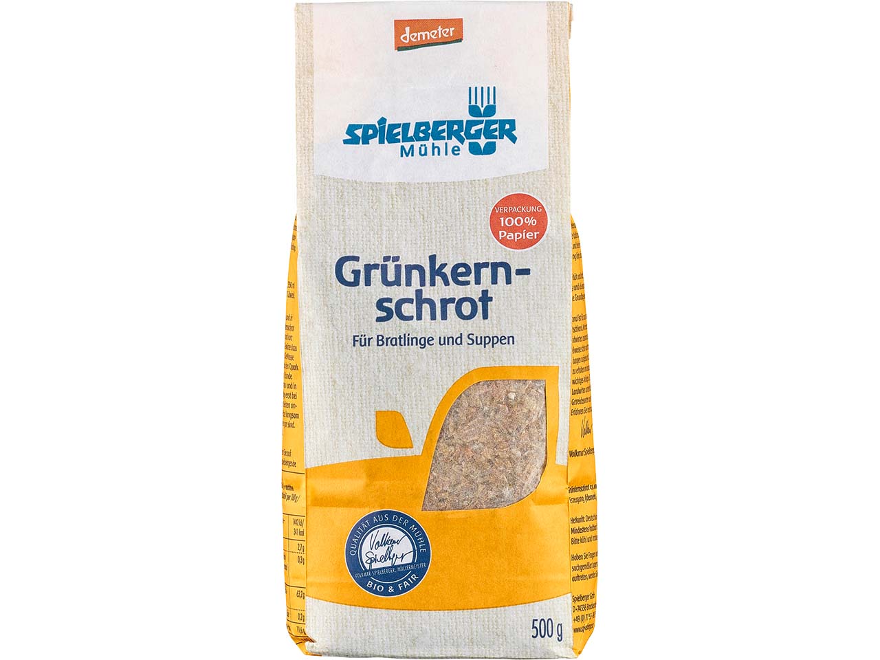 Spielberger Mühle Bio-Grünkernschrot, 500 g