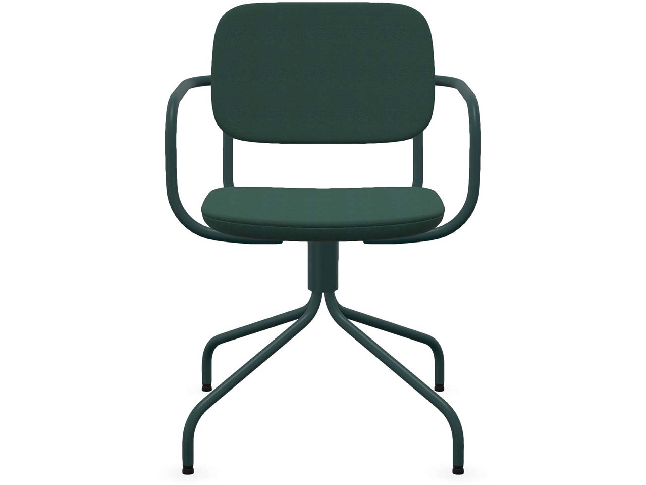 Profim Besucherstuhl "NORMO" mit drehbarem Sternfußgestell, grün