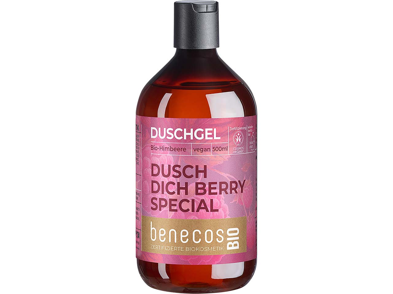 benecos Bio-Duschgel mit Bio-Himbeere "Dusch dich berry special", 500 ml