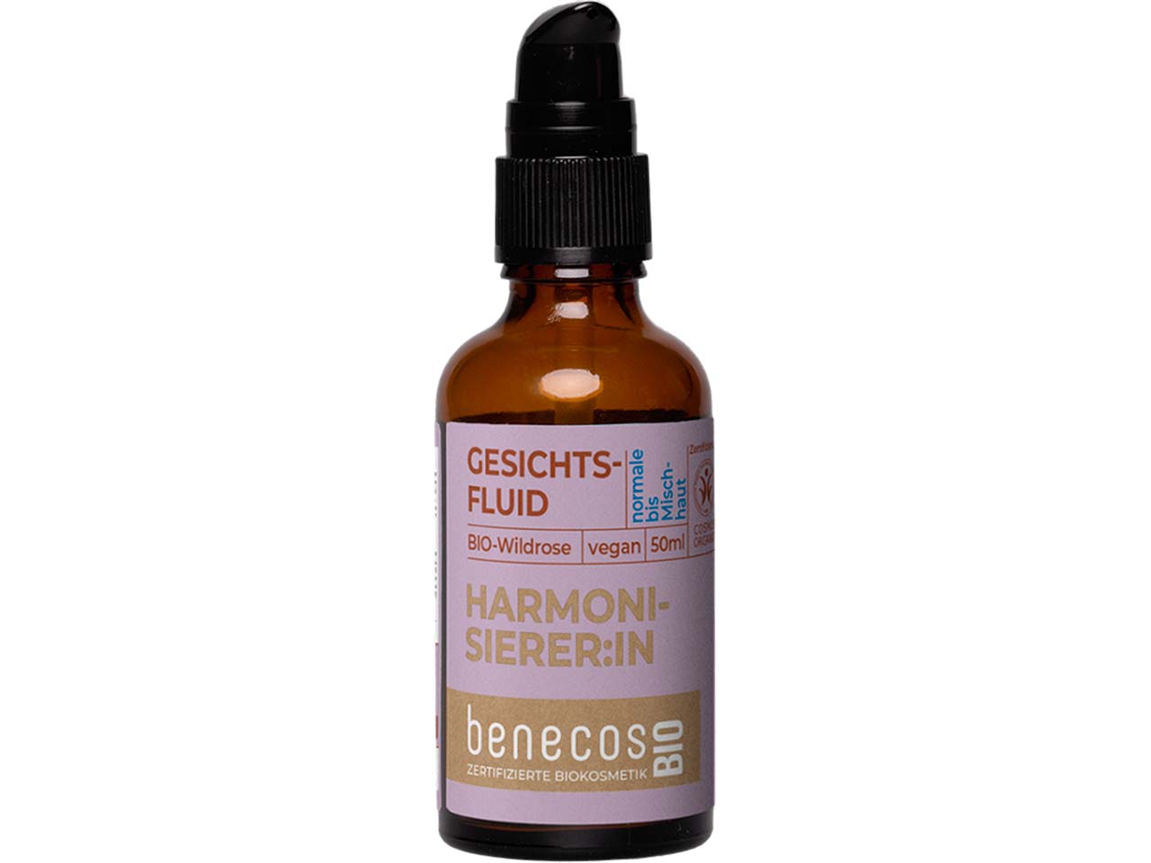benecos Bio-Gesichtsfluid mit Bio-Wildrose, 50 ml