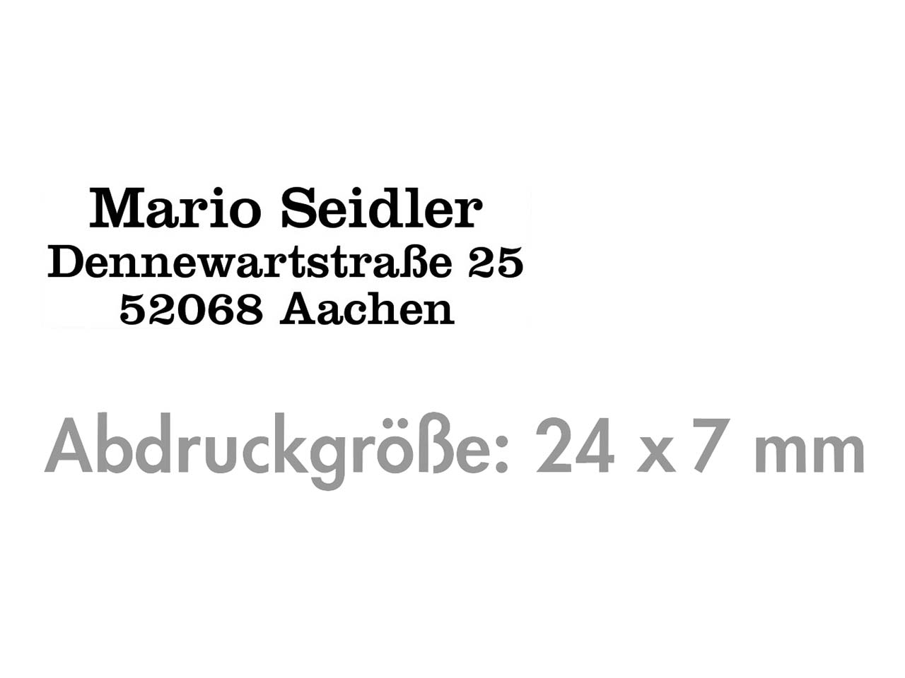 Ersatz-Stempelplatte für Trodat Stempel 6/4910