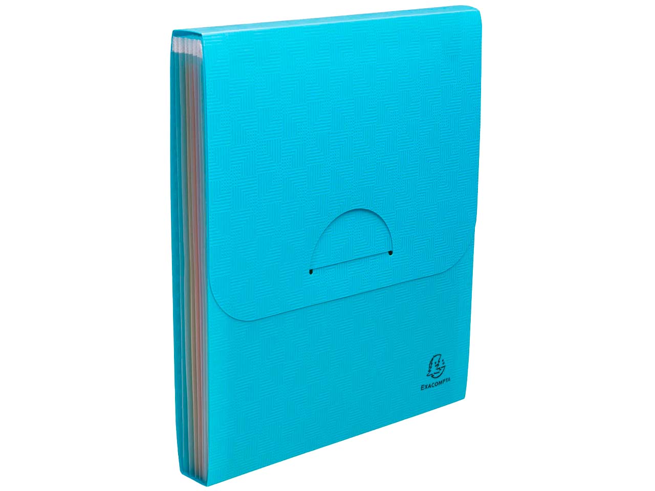 Exacompta Fächermappe "Pop'N Co" 6 Fächer, Recycling-PP, DIN A4, cyan