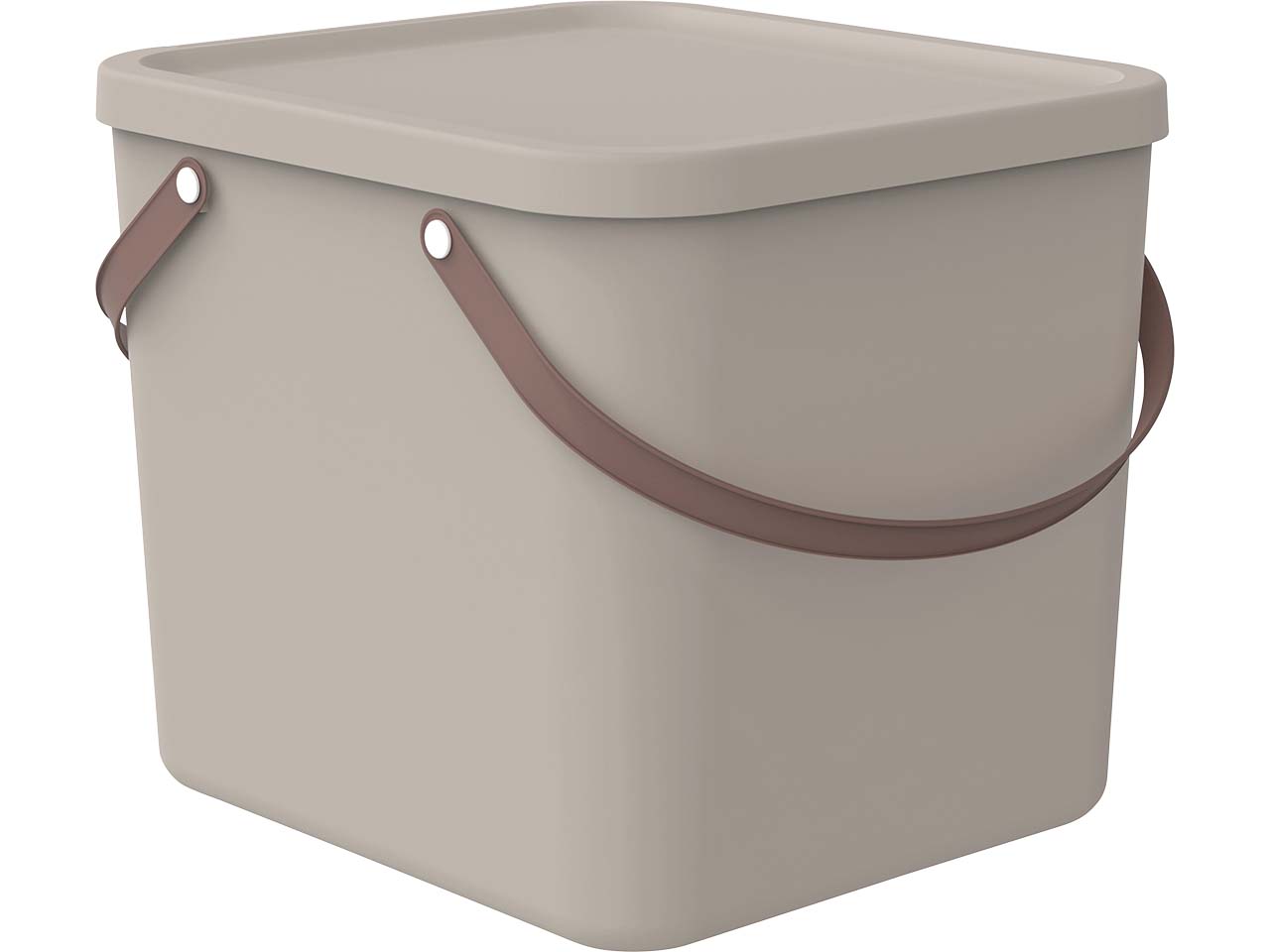 rotho Aufbewahrungsbox 'ALBULA' mit Henkel, 40 l, cappuccino