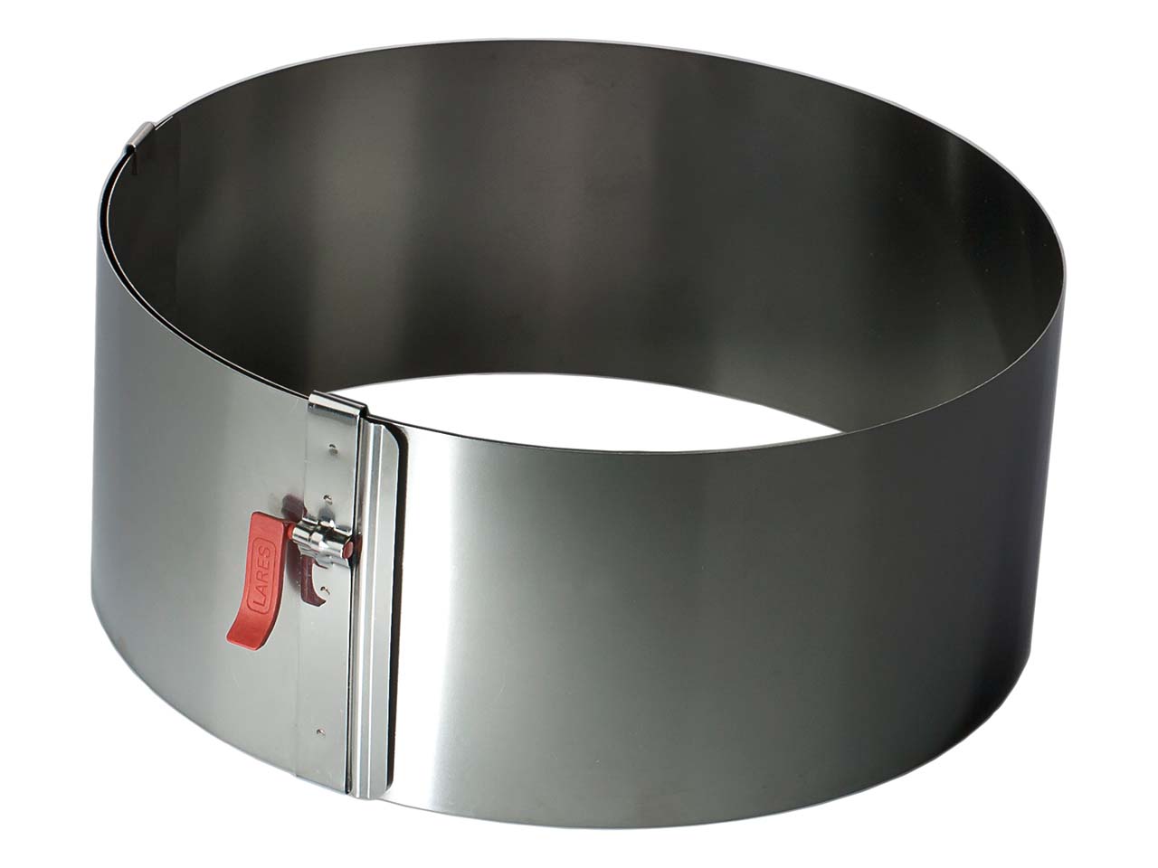 LARES Tortenring mit Klemmhebel, H: 10 cm, Ø 18 - 30 cm