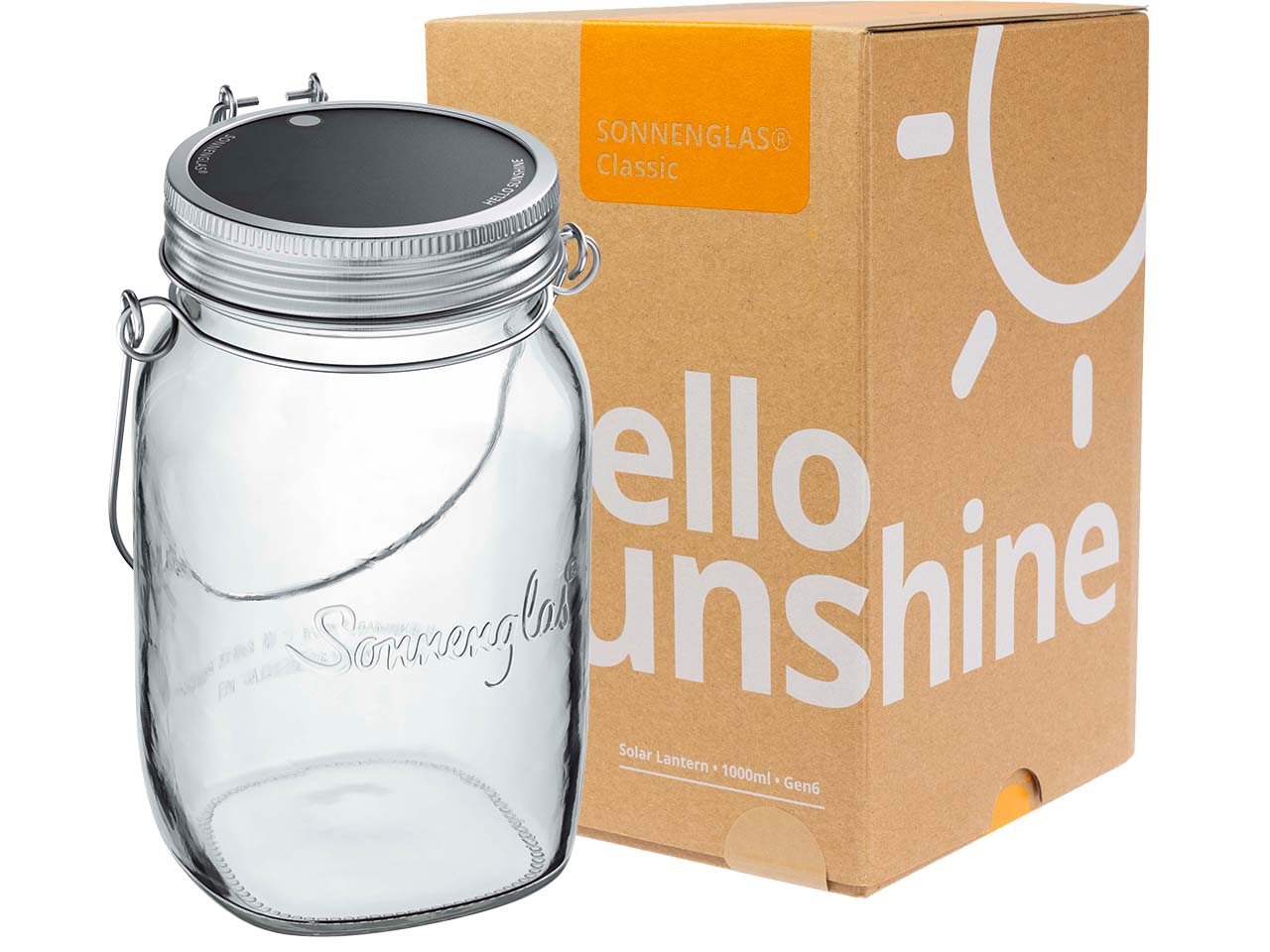 Sonnenglas Solar-LED-Dekoleuchte 'Classic' 17,5 cm