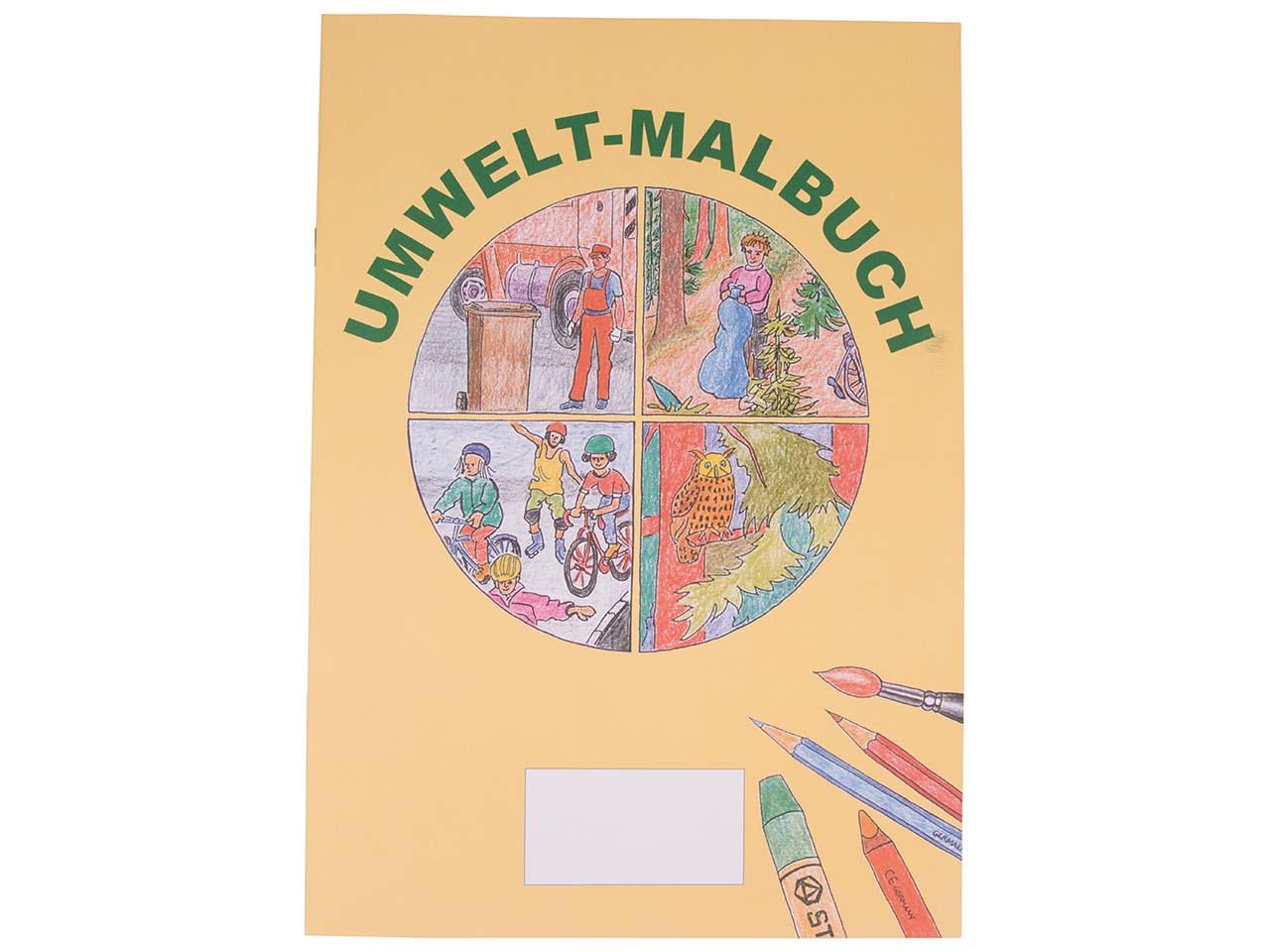 Malbuch "Umweltschutz im Alltag", Format A4, 12 Seiten