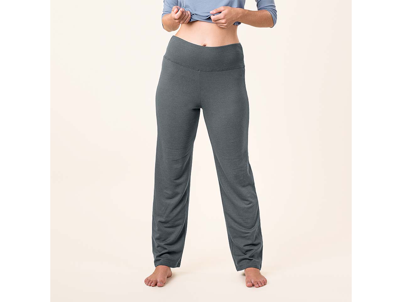 Living Crafts Bio-Damen-Jazz-Pants 'TOVE' mit Taschen, charcoal, Gr. S