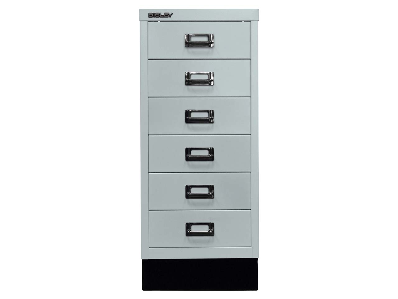 BISLEY Schubladenschrank "MultiDrawer" DIN A4 mit 6 Schubladen lichtgrau