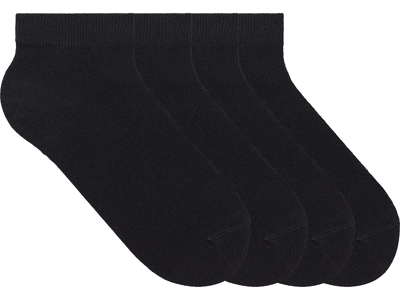 VON JUNGFELD Bio-Sneakersocken, pitch black, Gr. 39/42