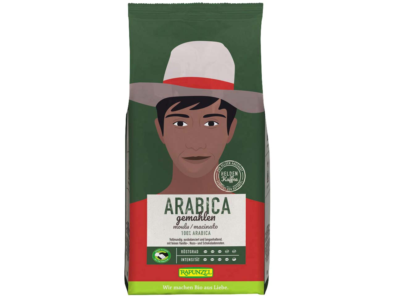RAPUNZEL Bio-Kaffee "Heldenkaffee Arabica", gemahlen, 500 g