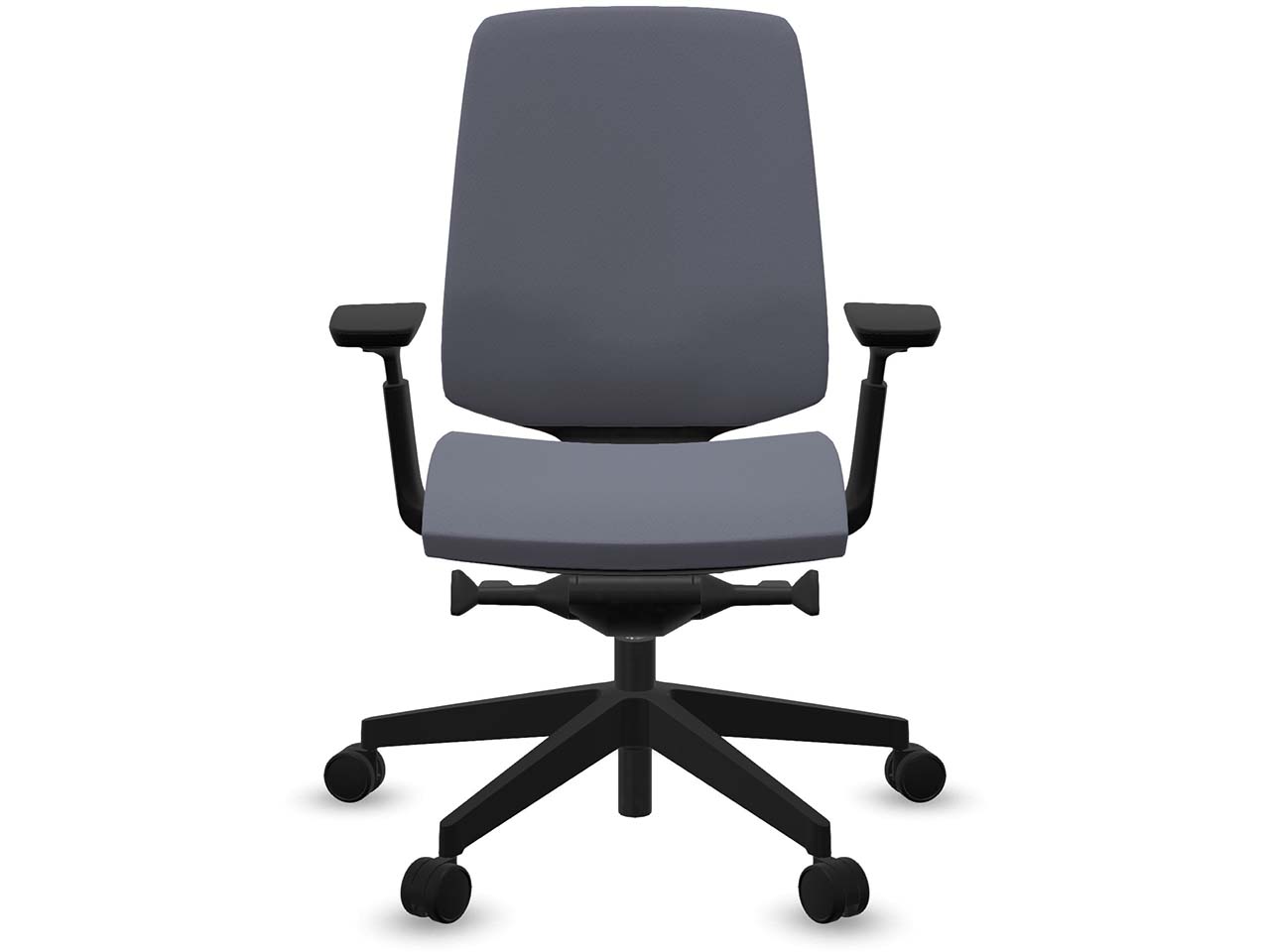 Profim Bürodrehstuhl "LIGHT UP" mit Armlehnen, Gestell: schwarz, Stoff: lavendel