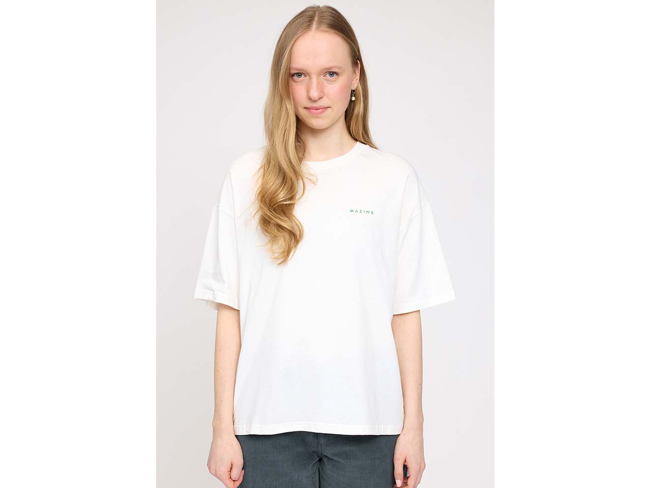 MAZINE Damen-Oversized-T-Shirt "Back Print" mit Rundhalsausschnitt, eat well, Gr. M