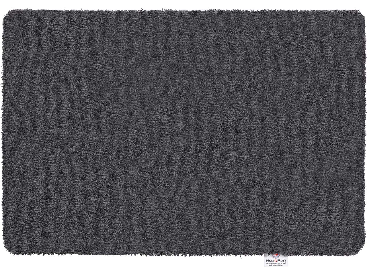 HugRug Fußmatte 'Sense' aus recycelten Plastiklaschen, 75 x 50 cm, charcoal