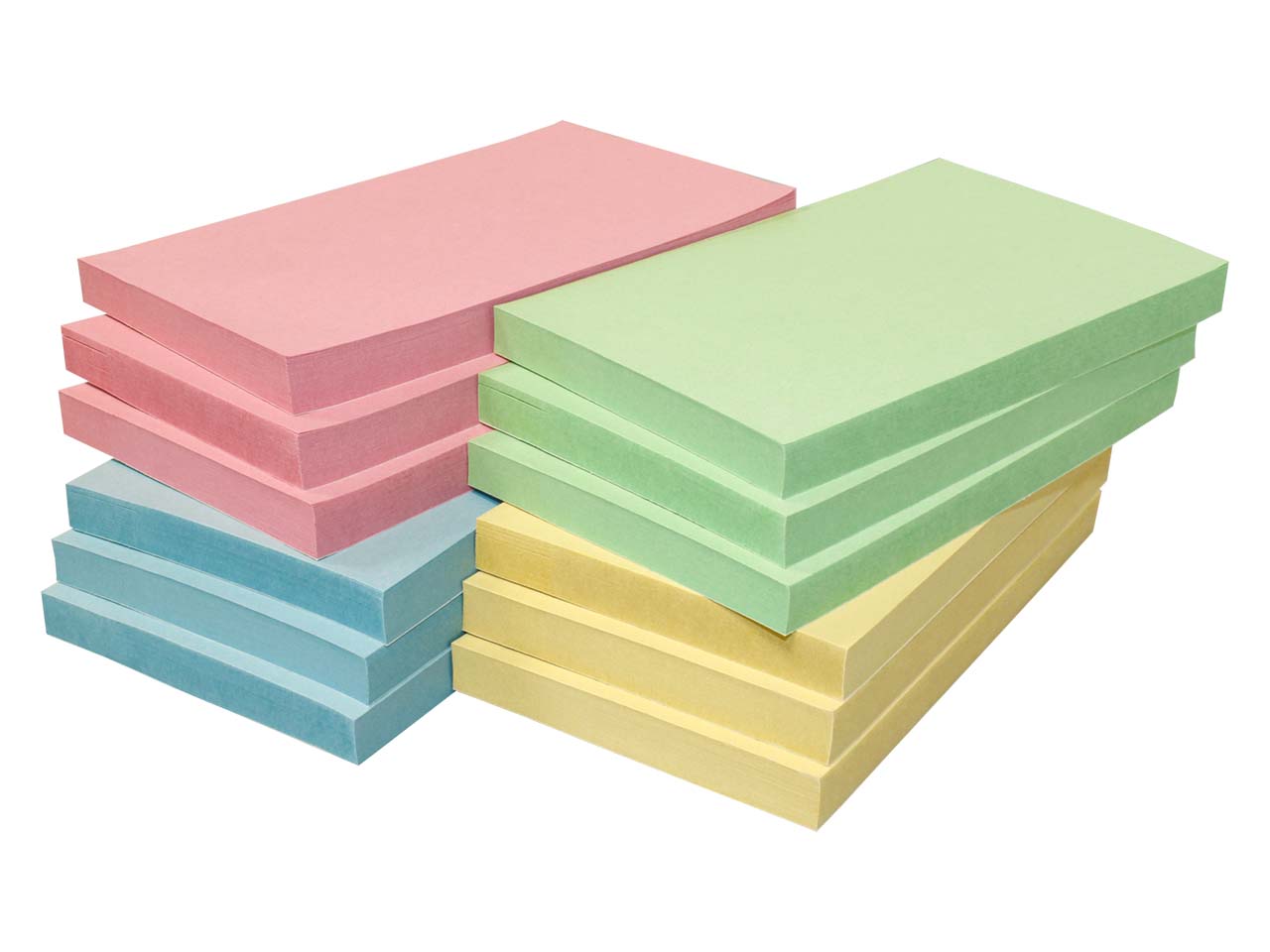 Info Haftnotizen 125 x 75 mm, farbig sortiert, 12 Blöcke