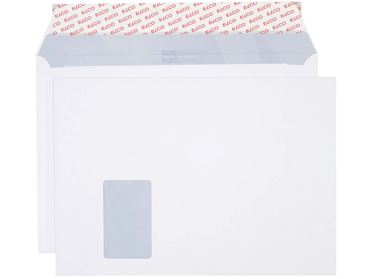 50 ELCO Office Versandtaschen, in Shop-Box, DIN C4, mit Haftklebung, mit Fenster